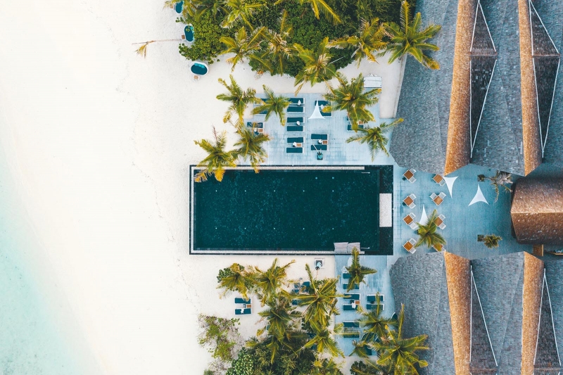 Beach and pools