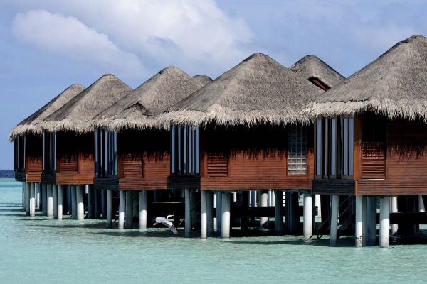 SUNSET OVER WATER VILLA