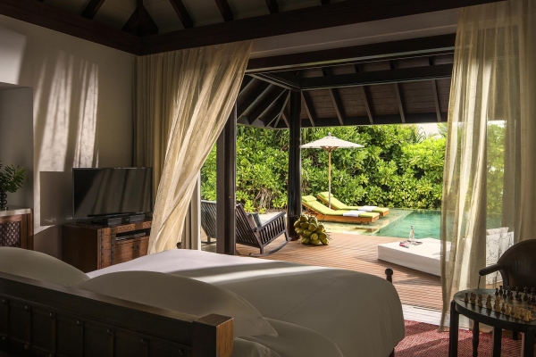 SUNSET OVER WATER POOL VILLA